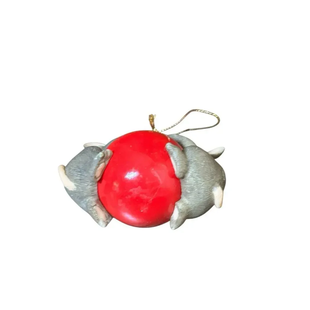 CHARMING TAILS Our First Christmas Ball With You Limited Edition Mice Vtg‎ 90s
